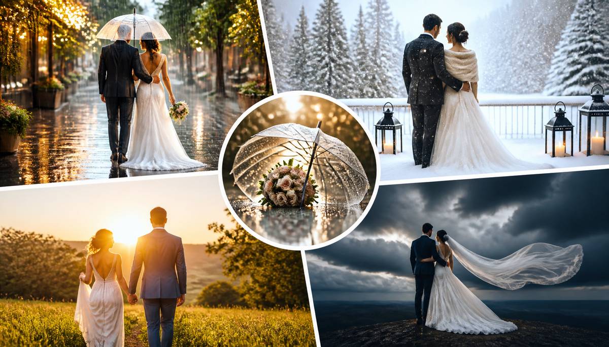 Rain, Shine, or Snow: Capturing Unpredictable Weather in Your Wedding Photography