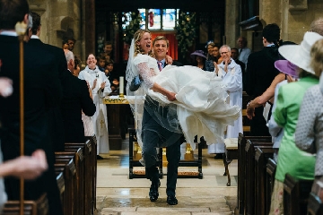 Bride and Groom just married