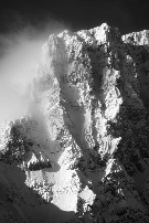 Black and White winter photography in the Canadian Rockies.